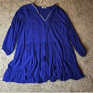 Blue Long sleeve dress
